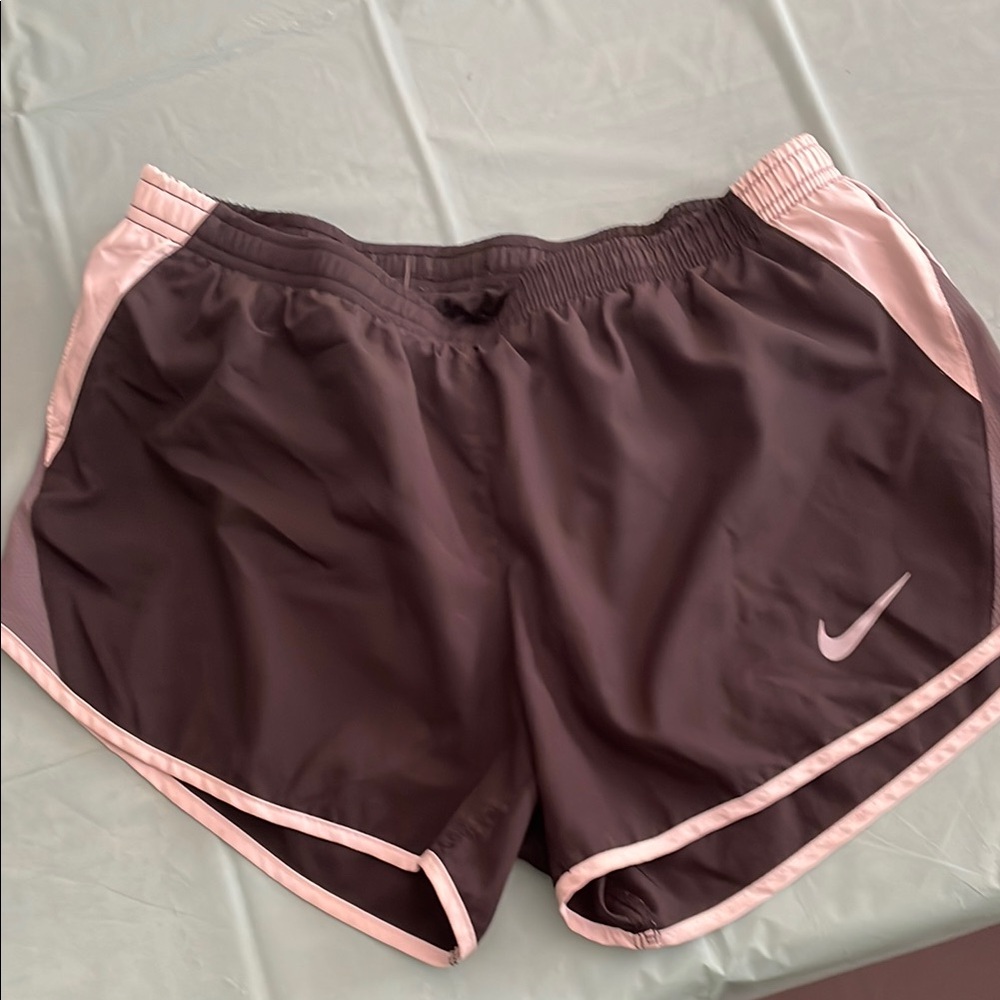Nike Women's Black and white Running Shorts
